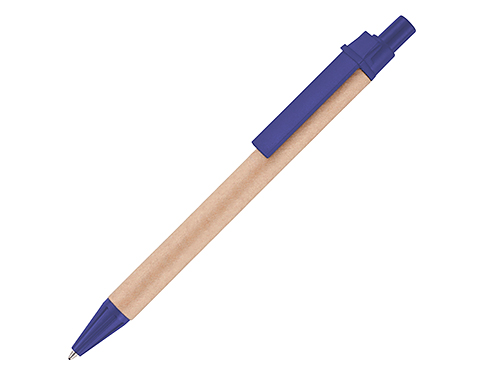 Mexico Recycled Card Pens - Royal Blue