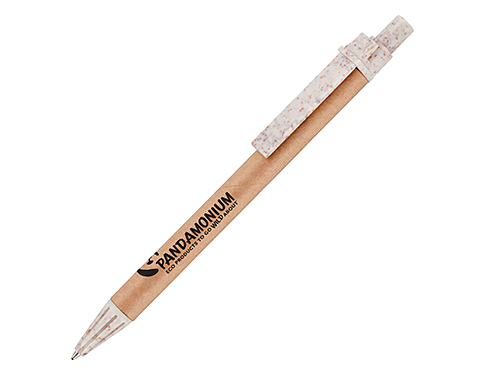 Wakefield Recycled Wheat Straw Clip Card Pen