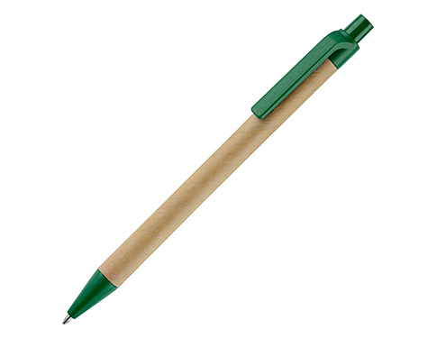 Boston Recycled Card Pens - Green