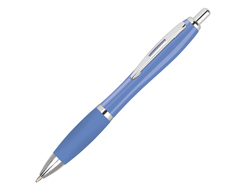 Promotional Contour Pastel Pens - Pastel Blue
