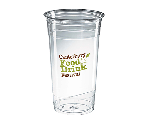 Festival Disposable PET Plastic Smoothie Cup - 600ml