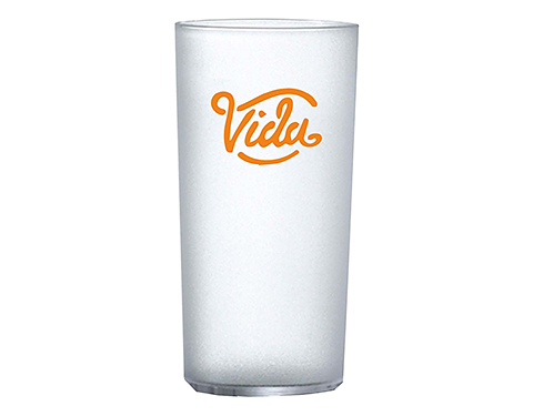 Reusable Polycarbonate Frosted Hiball Glass - 285ml