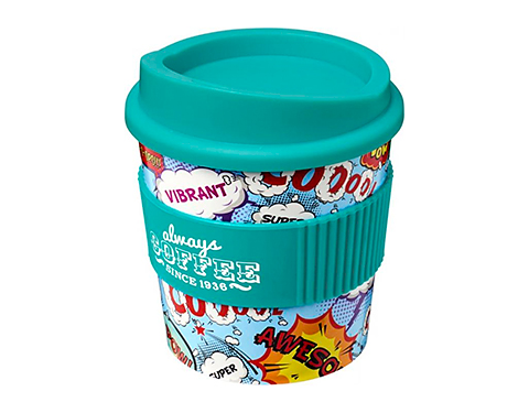 ColourBrite 250ml Americano Primo Grip Vending Take Away Mugs -  Aqua