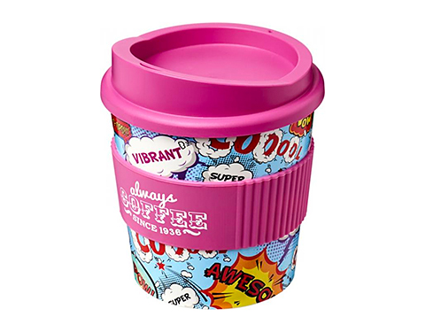 ColourBrite 250ml Americano Primo Grip Vending Take Away Mugs -  Pink