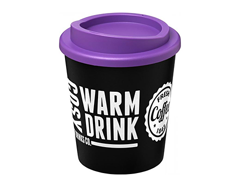 Americano Espresso 250ml Take Away Mugs - Black / Purple