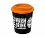 Americano Espresso 250ml Take Away Mugs - Black / Orange