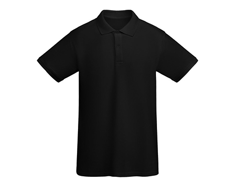 Roly Prince Organic Workwear Polo Shirts - Black