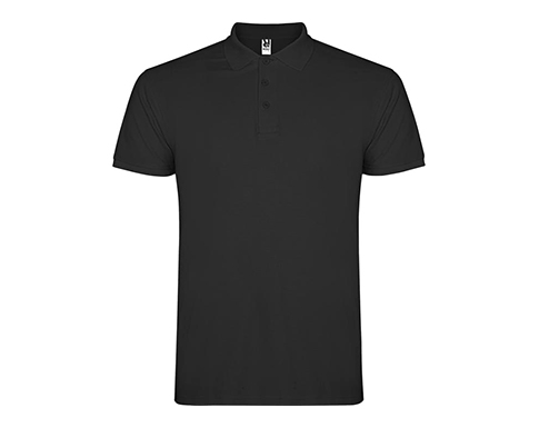 Roly Star Polo Shirts - Black