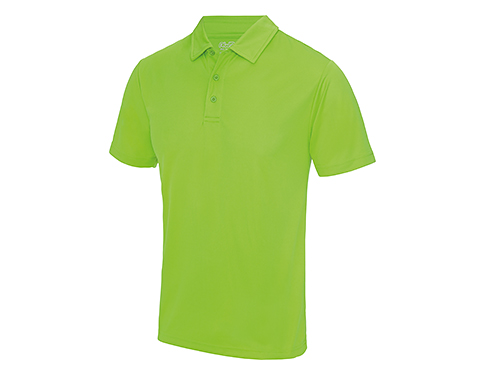 AWDis Performance Polo Shirts - Electric Green