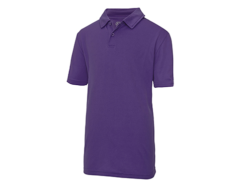 AWDis Kids Performance Polo Shirts - Purple