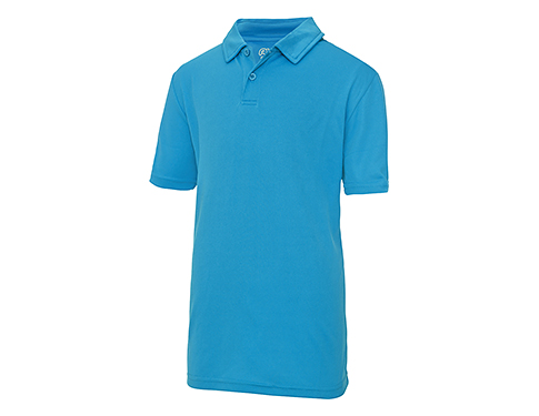 AWDis Kids Performance Polo Shirts - Sapphire Blue