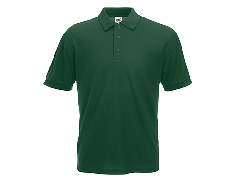 Fruit Of The Loom Value Weight Polo Shirts - Bottle Green