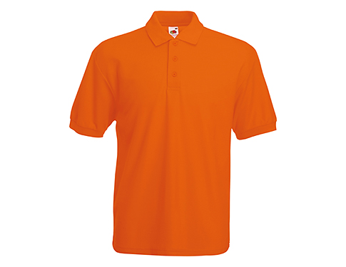 Fruit Of The Loom Value Weight Polo Shirts - Orange