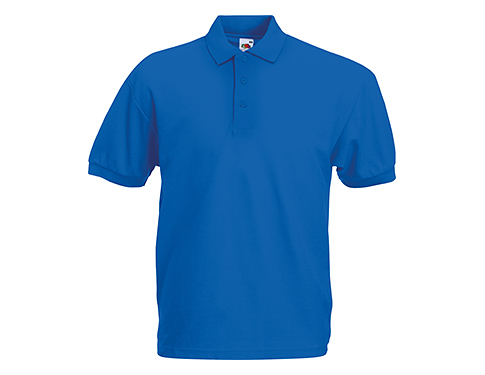 Fruit Of The Loom Value Weight Polo Shirts - Royal Blue