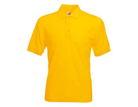 Fruit Of The Loom Value Weight Polo Shirts - Sunflower
