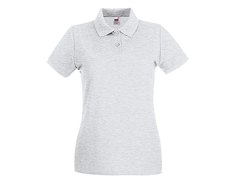 Fruit Of The Loom Women's Fit Polos - Ash