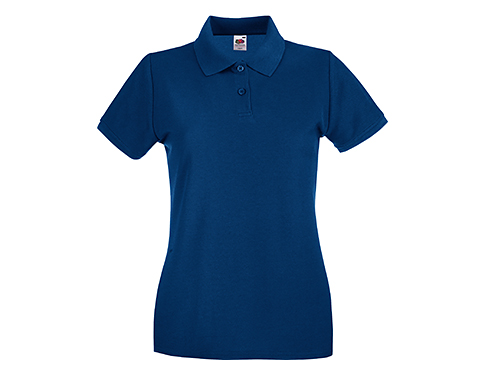 Fruit Of The Loom Women's Fit Polos - Navy