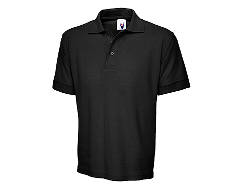Uneek Premium Polo Shirts - Black