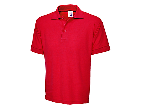 Uneek Premium Polo Shirts - Red