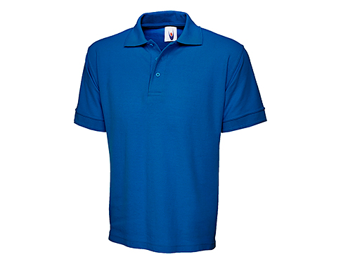 Uneek Premium Polo Shirts - Royal Blue