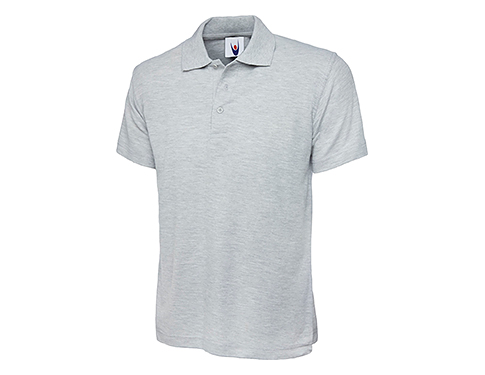 Uneek Childrens Active Polo Shirts - Heather Grey