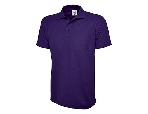 Uneek Active Polo Shirts - Purple