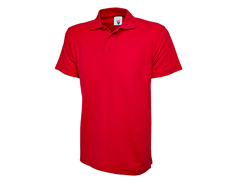 Uneek Active Polo Shirts - Red