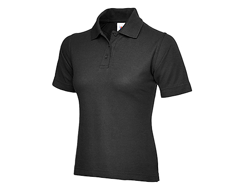 Uneek Ladies Classic Polo Shirts - Black