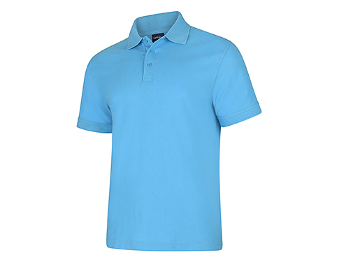 Uneek Delxue Polo Shirts - Sky Blue