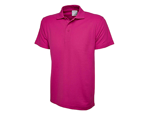 Uneek Ultra Cotton Mens Polo Shirts - Hot Pink