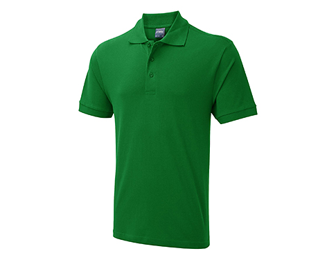 Uneek Ultra Cotton Mens Polo Shirts - Kelly Green