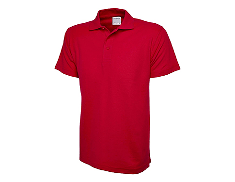 Uneek Ultra Cotton Mens Polo Shirts - Red