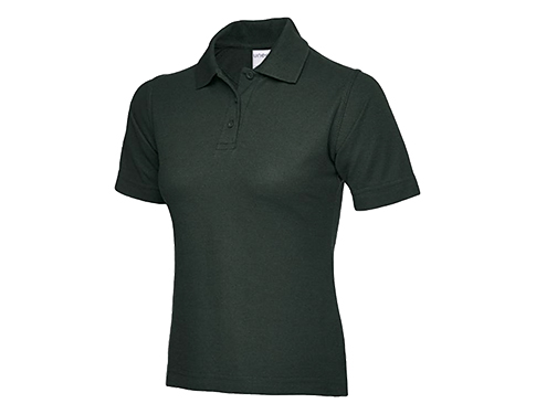 Uneek Ultra Cotton Ladies Polo Shirts - Bottle Green