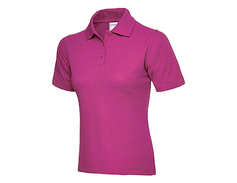 Uneek Ultra Cotton Ladies Polo Shirts - Hot Pink