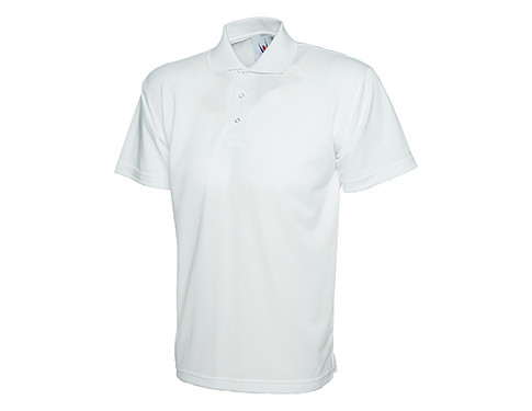 Uneek Adventurer Performance Polo Shirts - White