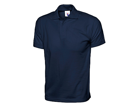 Uneek Grassington Jersey Polo Shirts - Navy