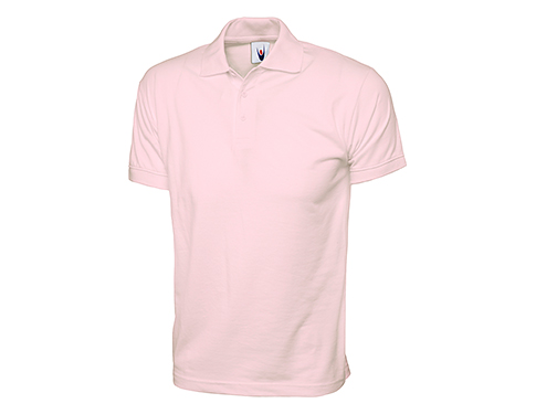 Uneek Grassington Jersey Polo Shirts - Pink