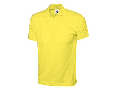 Uneek Grassington Jersey Polo Shirts - Yellow