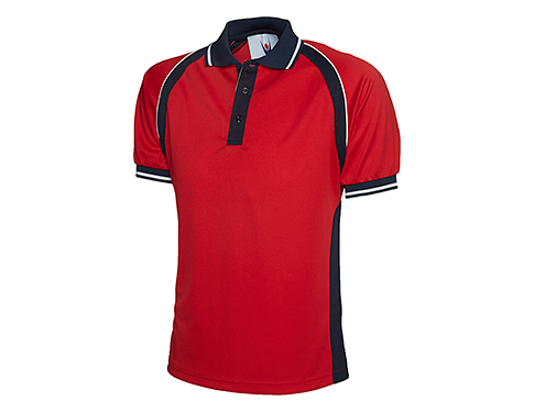 Uneek Treker Performance Polo Shirts - Red