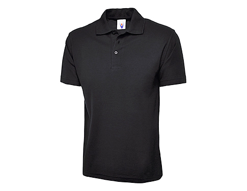 Uneek Olympic Polo Shirts - Black