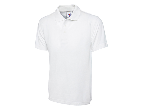 Uneek Olympic Polo Shirts - White