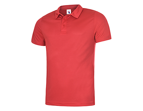 Uneek Outback Ultra Cool Polo Shirts - Red
