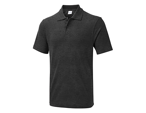Uneek Genesis Polo Shirts - Charcoal
