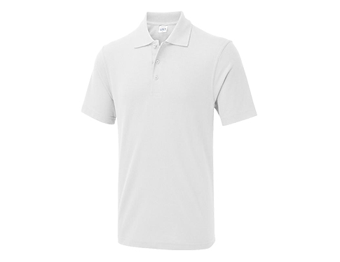 Uneek Genesis Polo Shirts - White