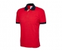 Uneek Event Contrast Polo Shirts - Red