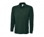 Uneek Longsleeve Polo Shirts - Bottle Green