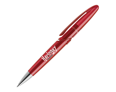 Prodir DS7 Deluxe Pens - Frosted - Cherry Red