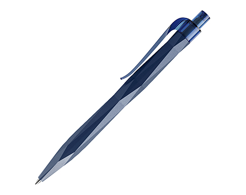 Prodir QS20 Peak Pen - Matt - Transparent Clip - Navy Blue