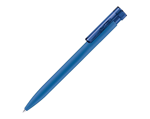 Senator Liberty Soft Touch Pens - Process Blue