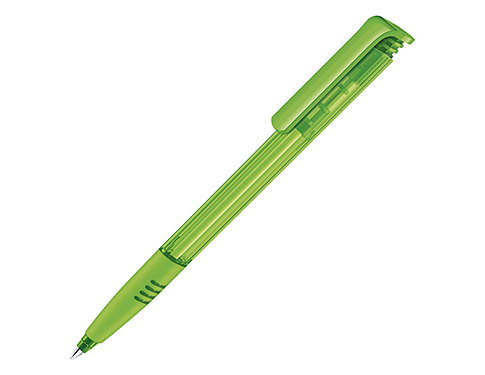 Senator Super Hit Soft Grip Pens Clear - Lime Green